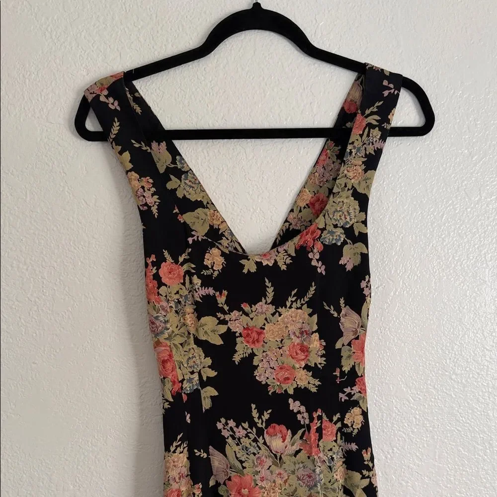 Vintage y2k Nanette Lepore Floral boho cottagecore fairycore tea Maxi Dress - Picture 7 of 14